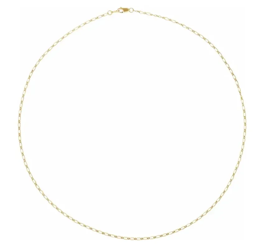 . 14k Yellow Gold 1.5mm Figaro Chain