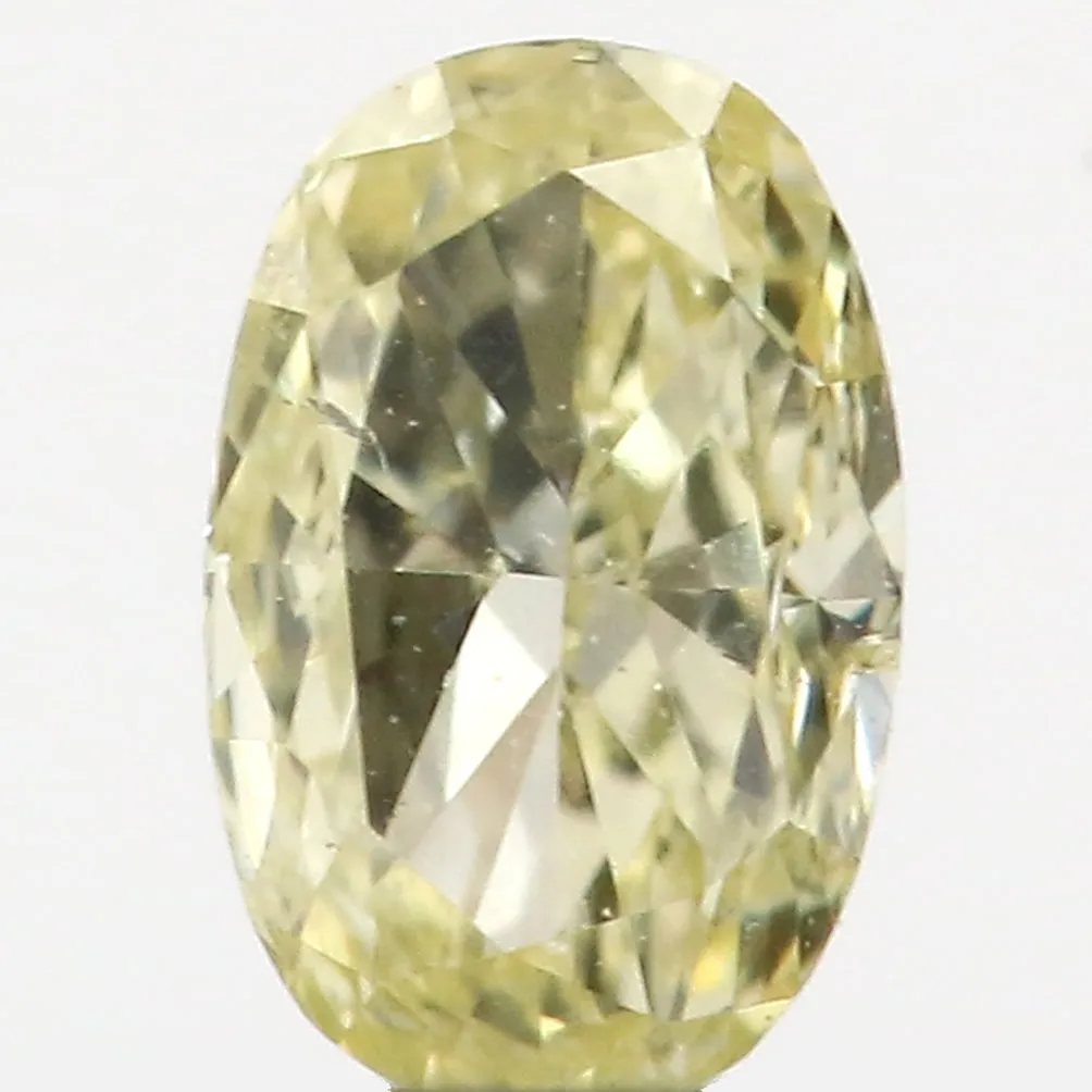 0.17 Ct Natural Loose Diamond Oval Yellow Color SI1 Clarity 4.20 MM L8601