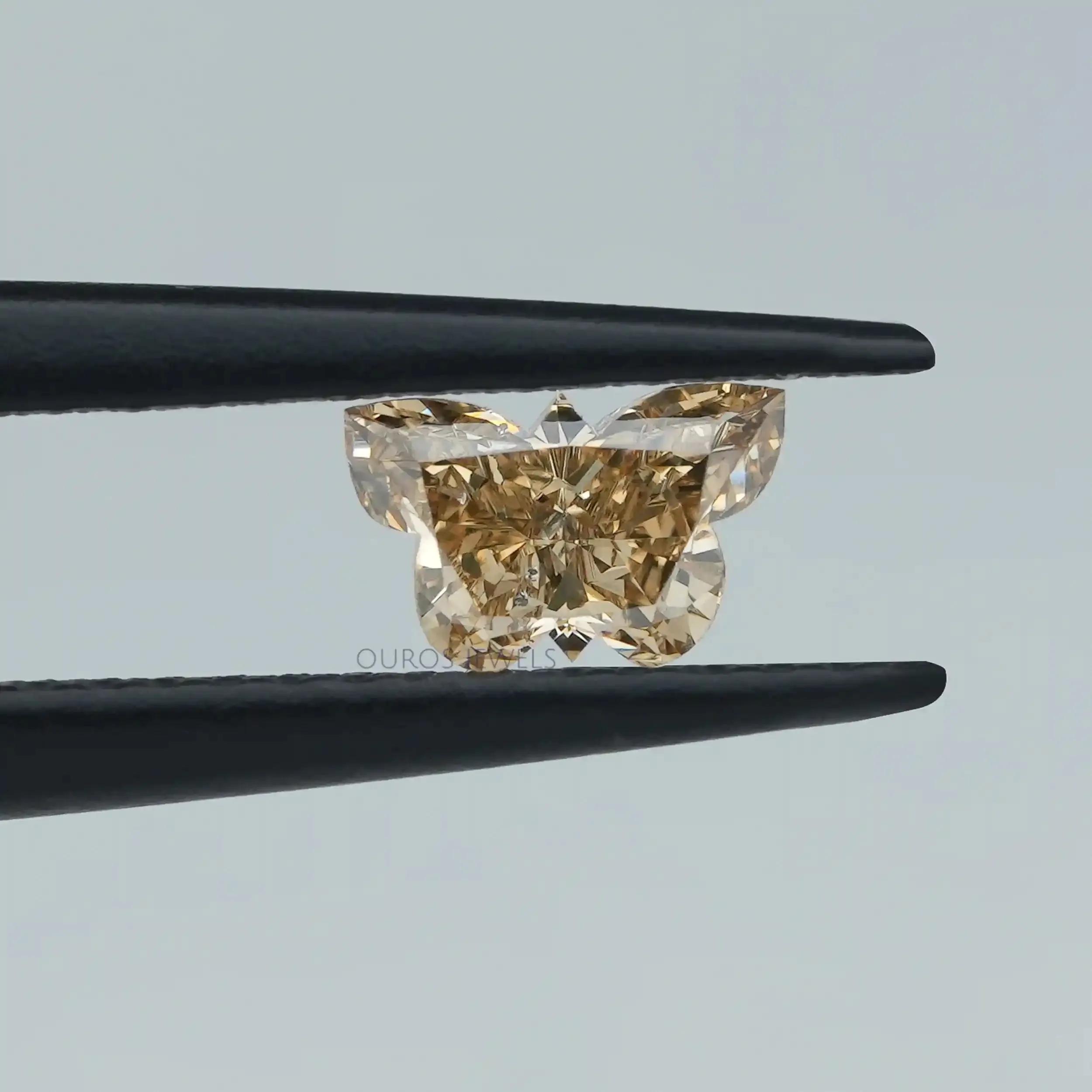 0.40 Carat Fancy Yellow Butterfly Lab Grown Diamond