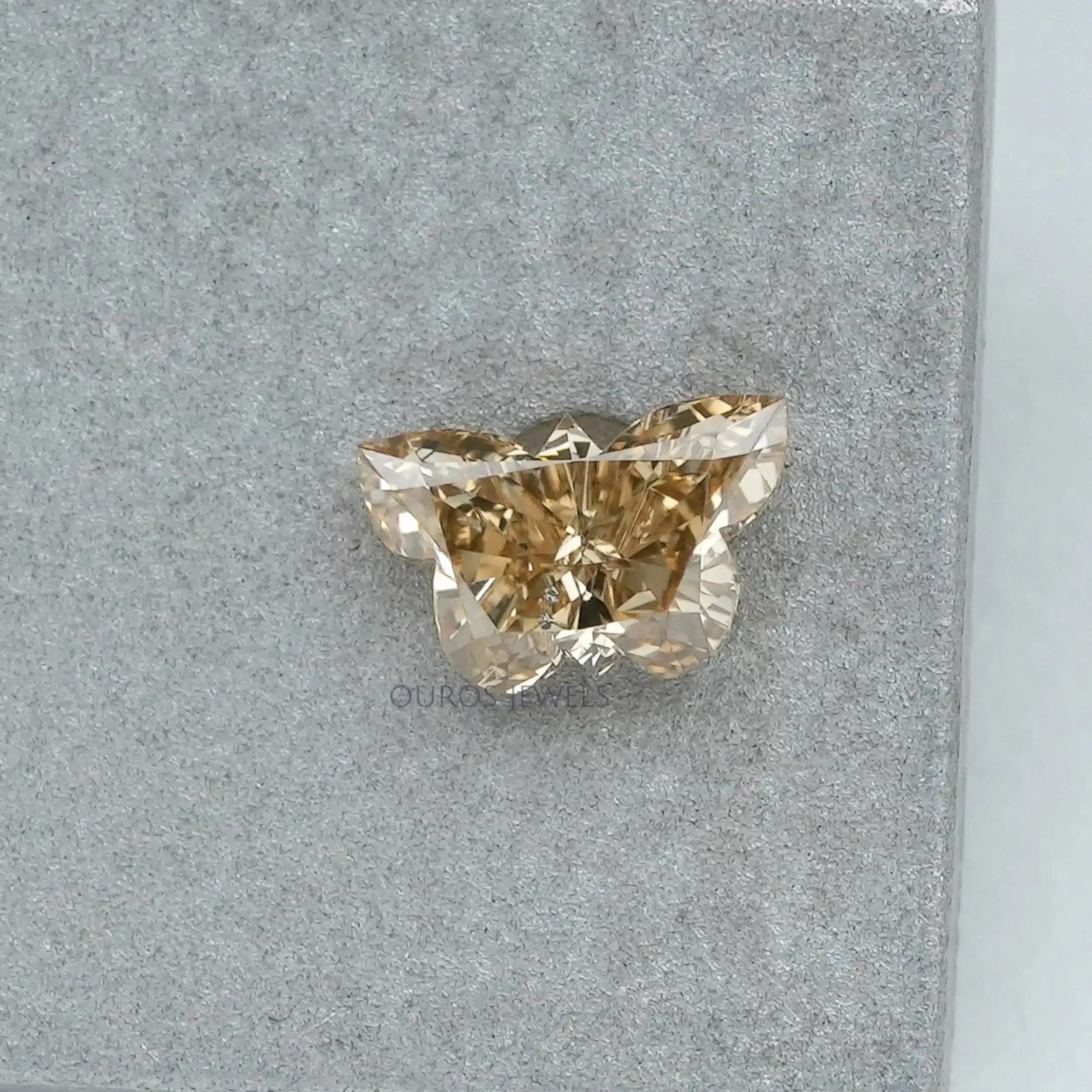 0.40 Carat Fancy Yellow Butterfly Lab Grown Diamond