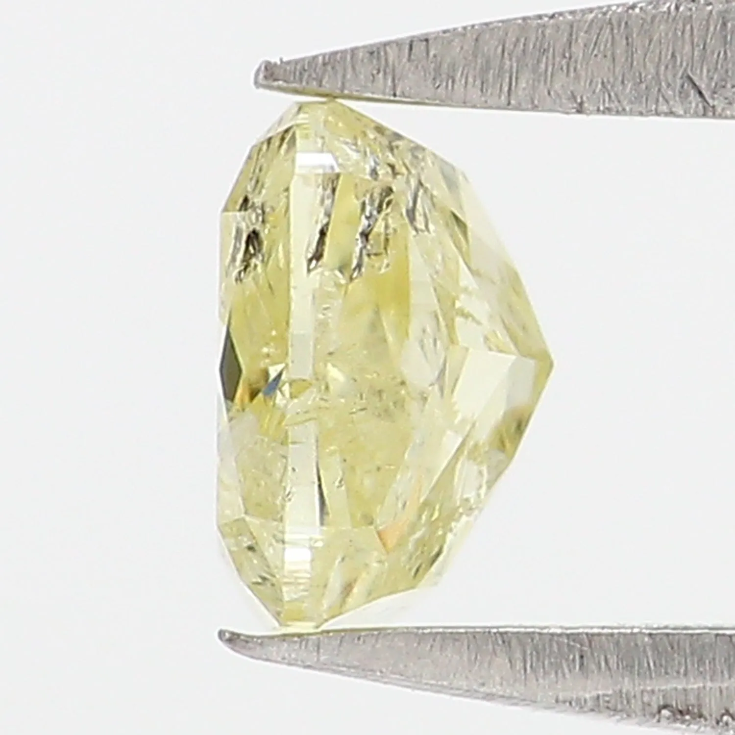 0.56 CT IGI Certified Natural Loose Modified Cushion Cut Diamond 4.80 MM Natural Fancy Yellow Color Cushion Brilliant Cut Diamon