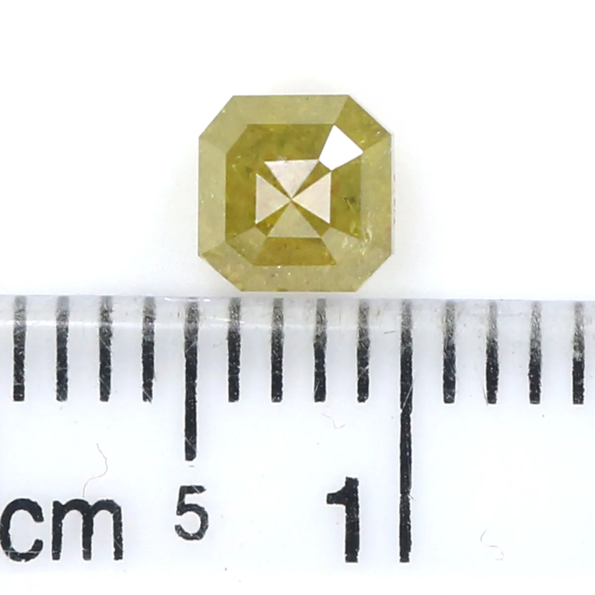 0.80 CT Natural Loose Emerald Shape Diamond Yellow Emerald Shape Diamond 4.50 MM Natural Loose Yellow Color Emerald Rose Cut Dia