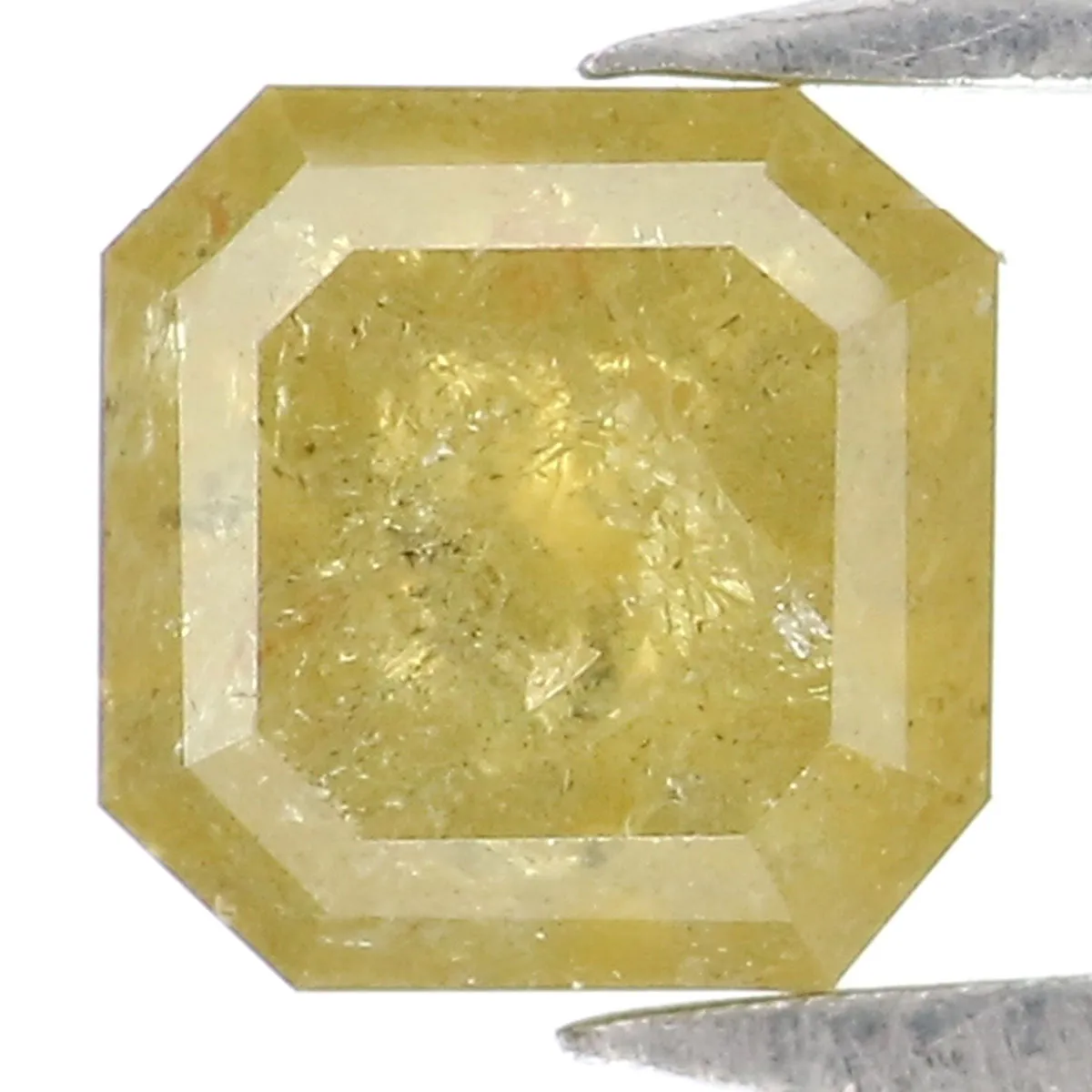 0.80 CT Natural Loose Emerald Shape Diamond Yellow Emerald Shape Diamond 4.50 MM Natural Loose Yellow Color Emerald Rose Cut Dia