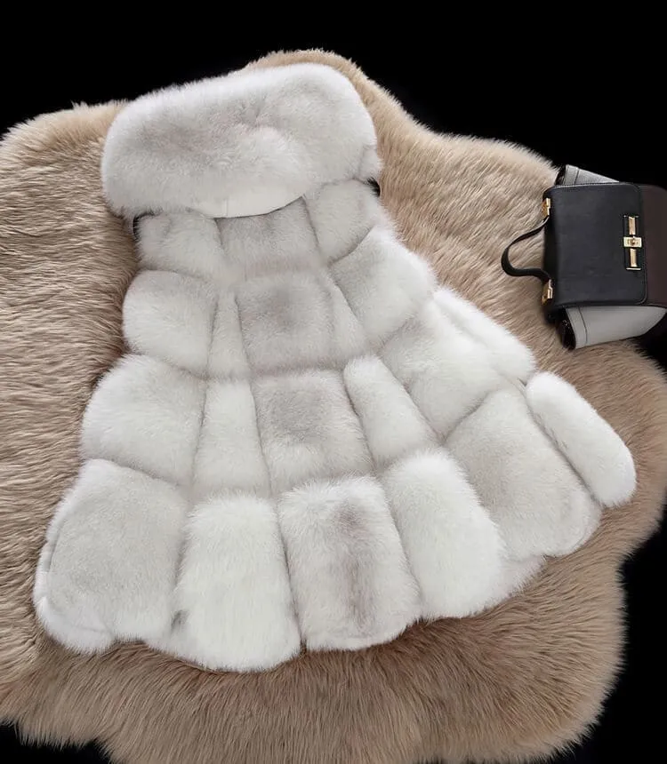 100% Real Fur Vest "Gail "