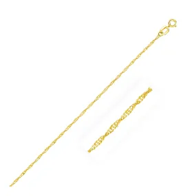 10k Yellow Gold Singapore Chain 1.0mm-rx65679-18