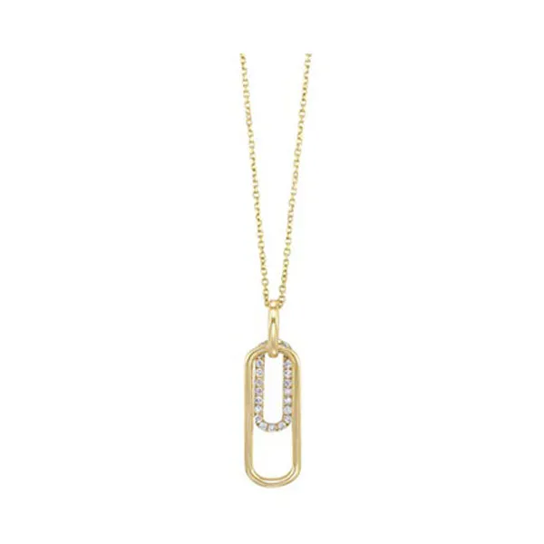 10KT YELLOW GOLD DIAMOND (1/10 CTW) PENDANT