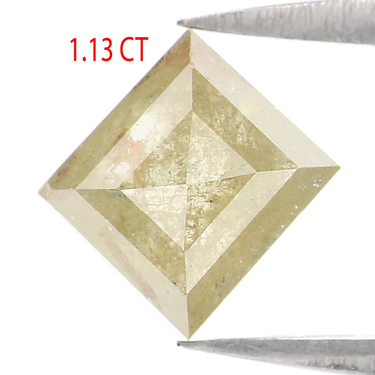 1.13 Ct Natural Loose Kite Shape Diamond Yellow Color Kite Cut Diamond 8.00 MM Natural Loose Yellow Diamond Kite Rose Cut Diamon