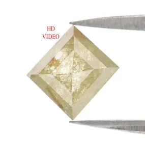 1.13 Ct Natural Loose Kite Shape Diamond Yellow Color Kite Cut Diamond 8.00 MM Natural Loose Yellow Diamond Kite Rose Cut Diamon