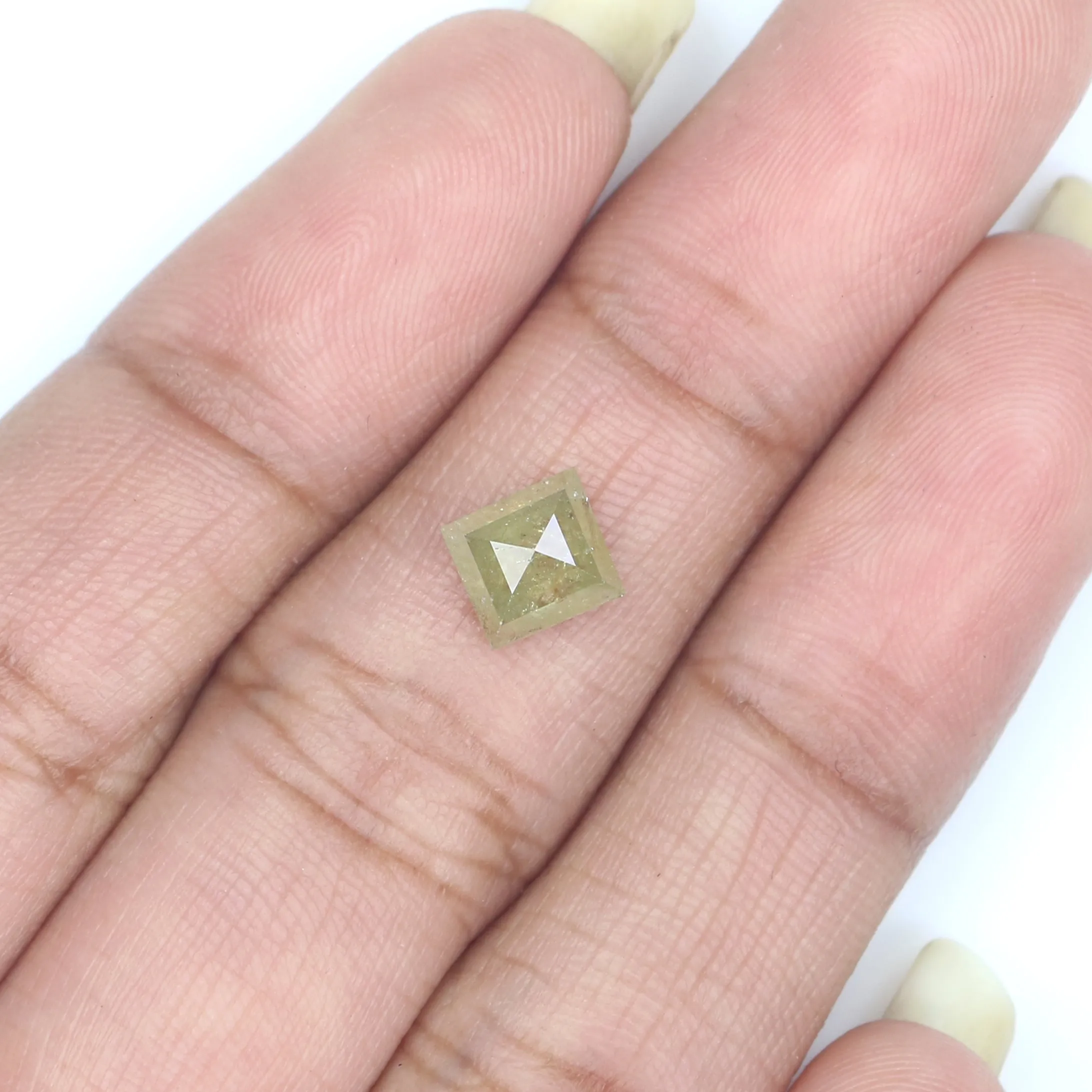 1.13 Ct Natural Loose Kite Shape Diamond Yellow Color Kite Cut Diamond 8.00 MM Natural Loose Yellow Diamond Kite Rose Cut Diamon