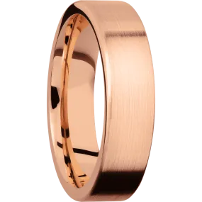 14K Rose Gold with Satin Finish