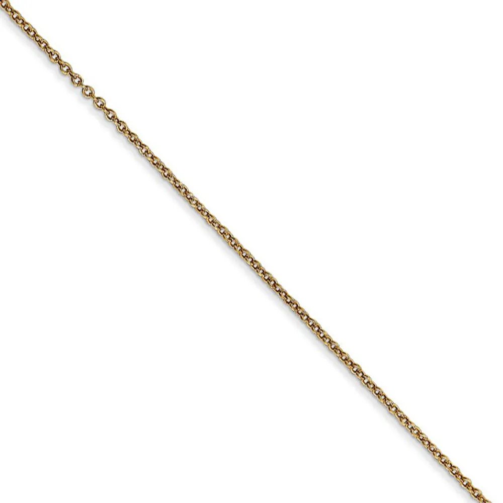 14k Yellow Gold & Synthetic Blue Opal Stingray (33mm) Necklace