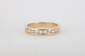 14k Yellow Gold and 0.20tcw Diamond Ring Size 8 (3.51g.)