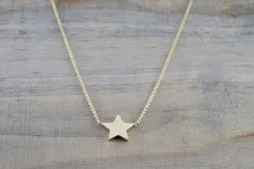 14k Yellow Gold Little Star Twinkle Charm Pendant