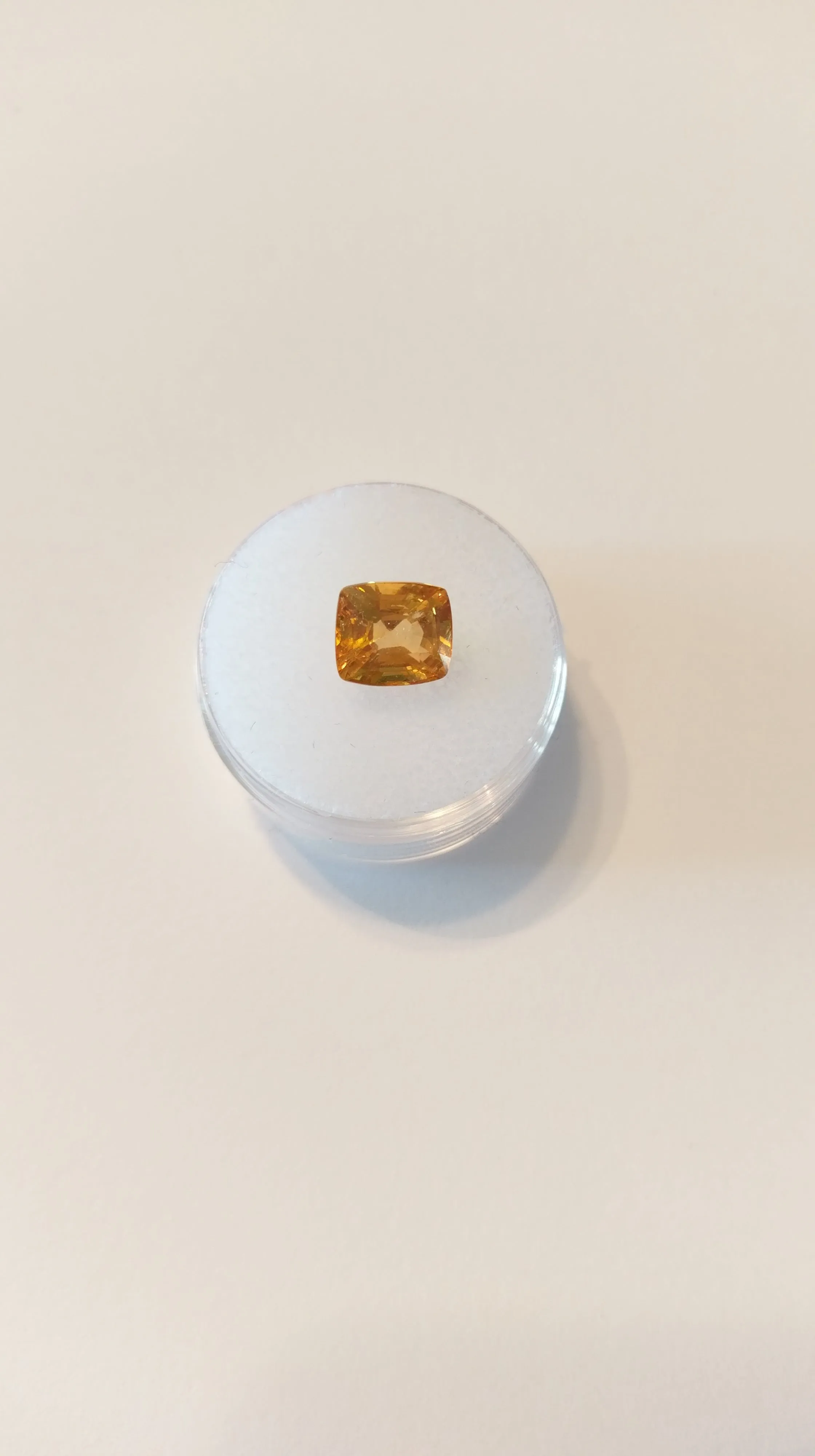 3.43ct MALI GARNET EXCELLENT BRIGHT ORANGE YELLOW COLOR