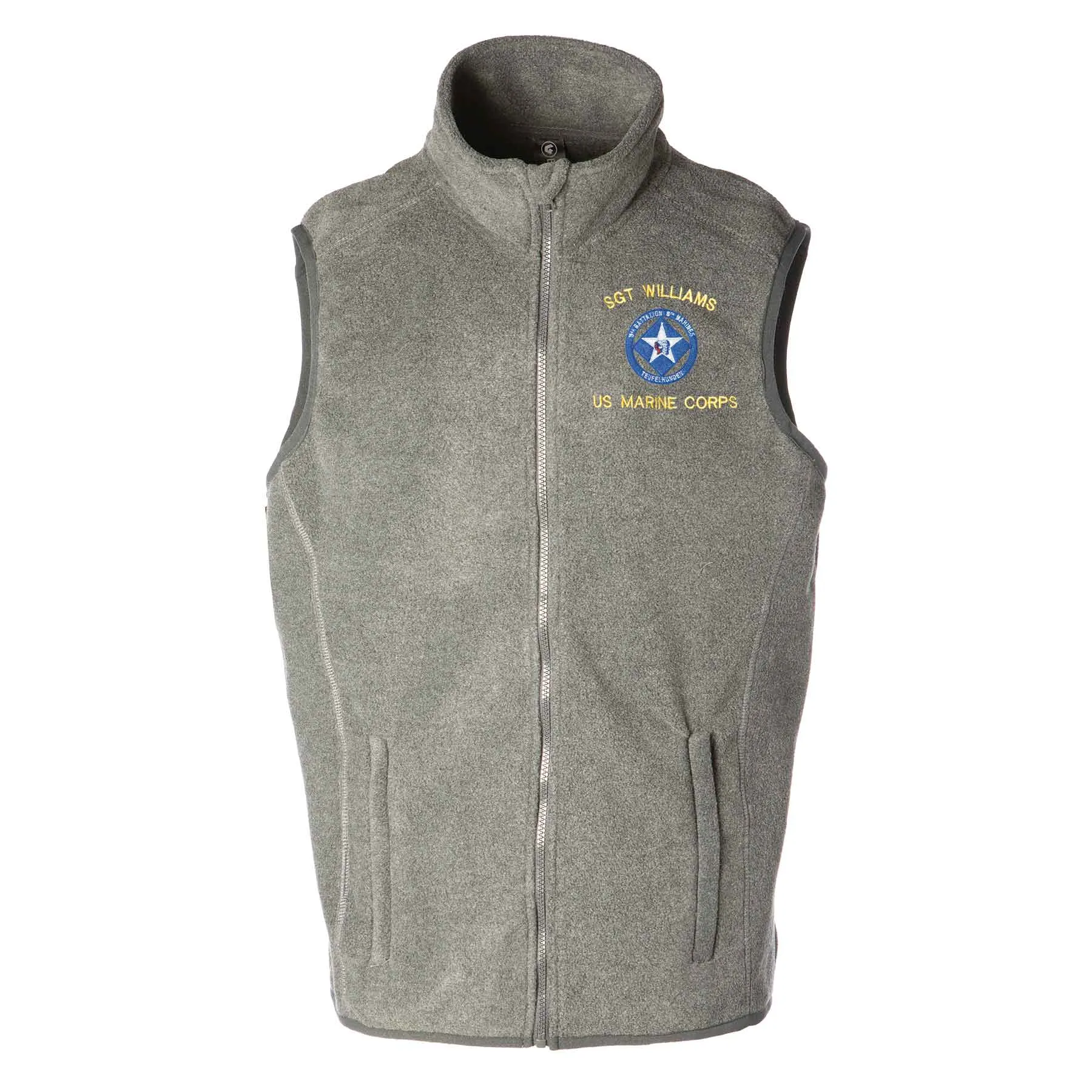 3rd Battalion 6th Marines Embroidered Fleece Vest