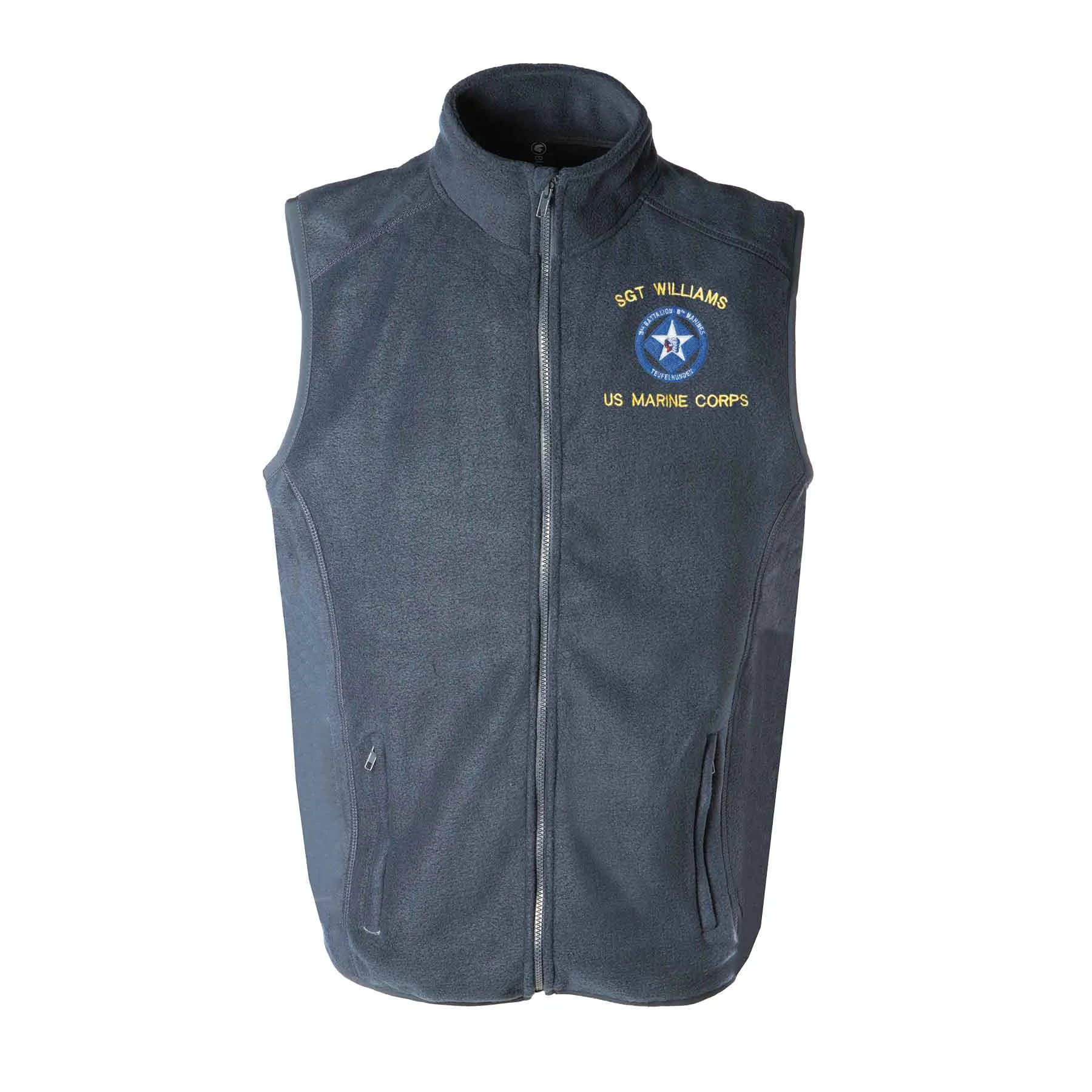 3rd Battalion 6th Marines Embroidered Fleece Vest