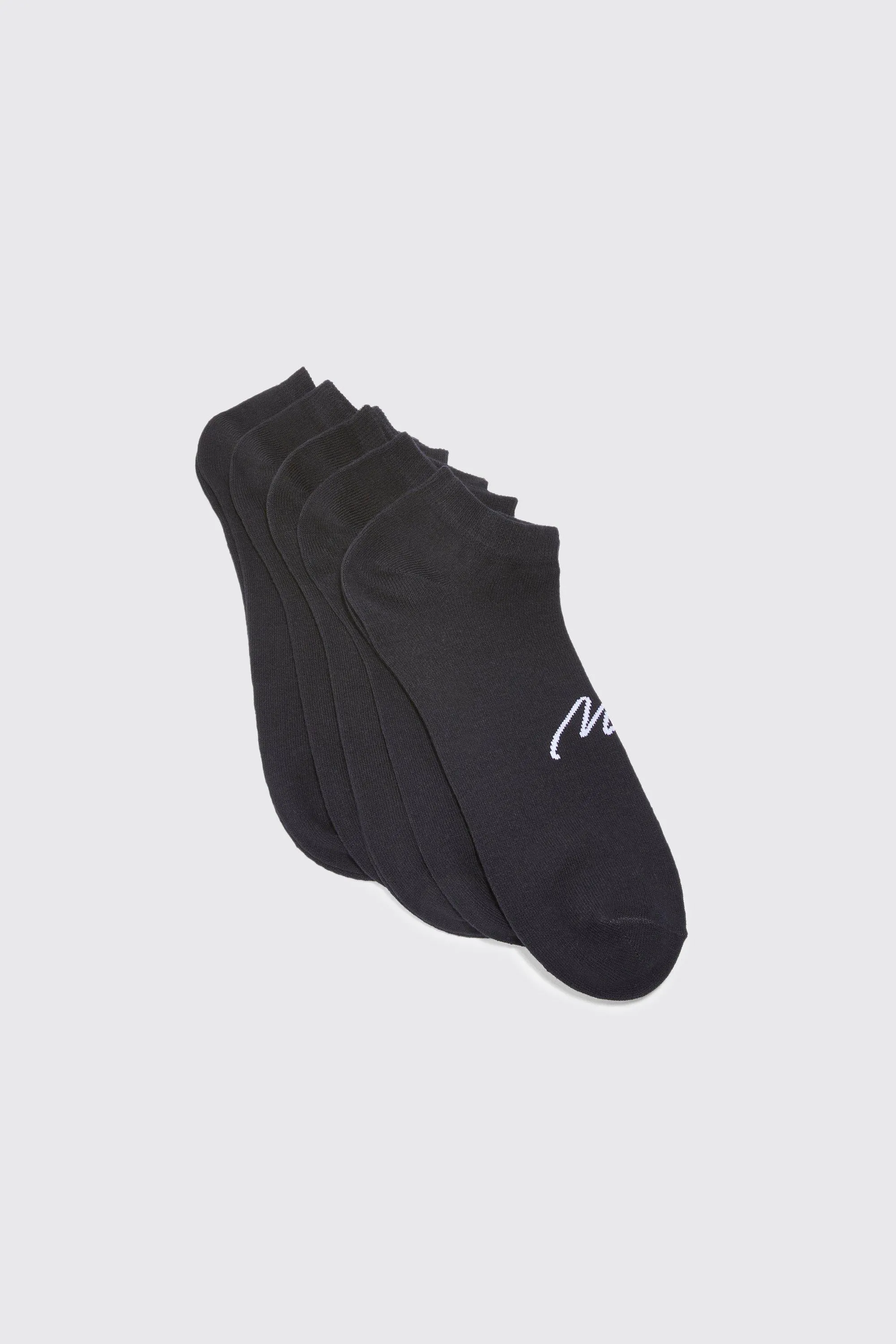 5 Pack Man Signature Sneakers Socks