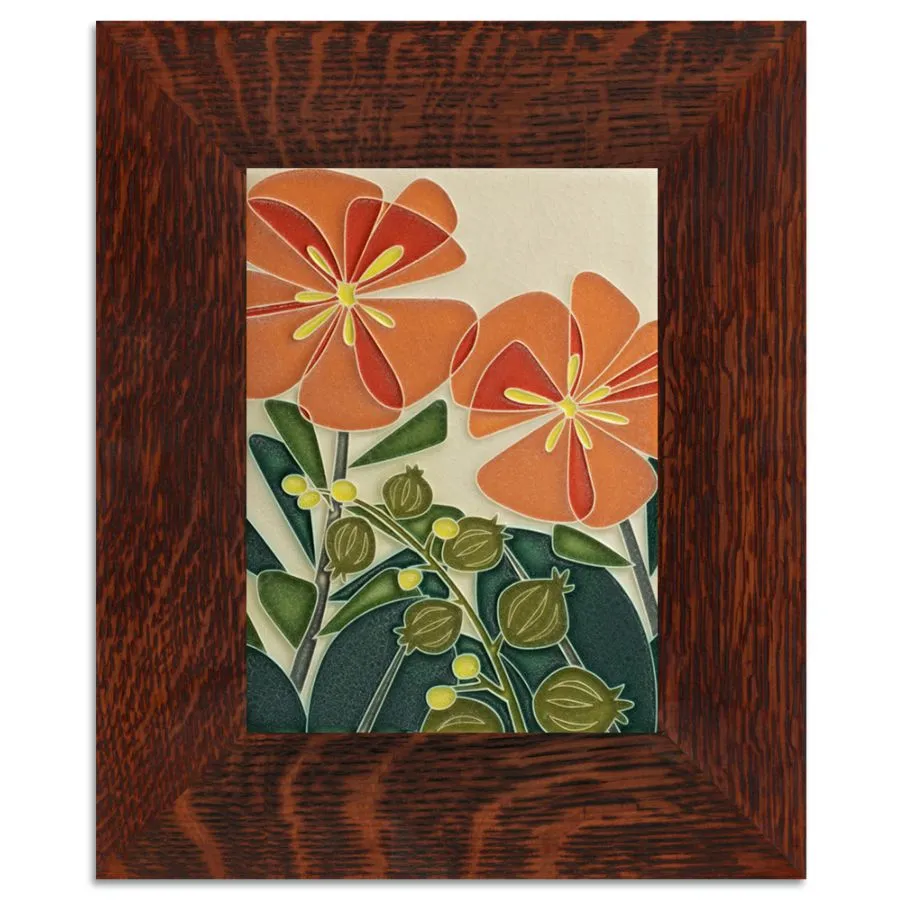 6x8 Blossom Bliss Tile in Orange