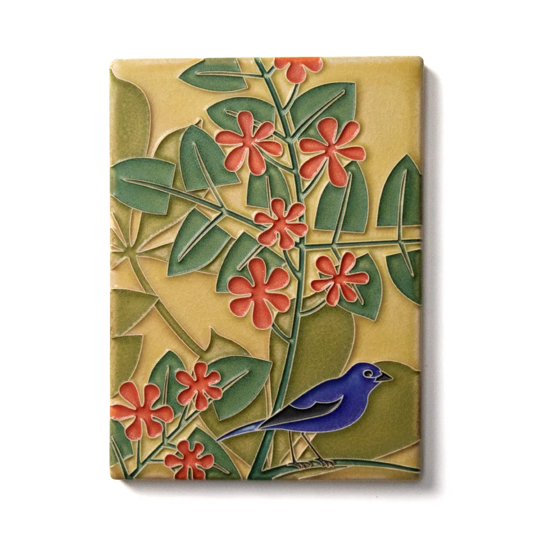 6x8 Bluebird Tile in Red