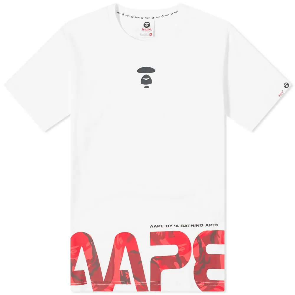 AAPE Red Camp AAPE Nasa TeeWhite