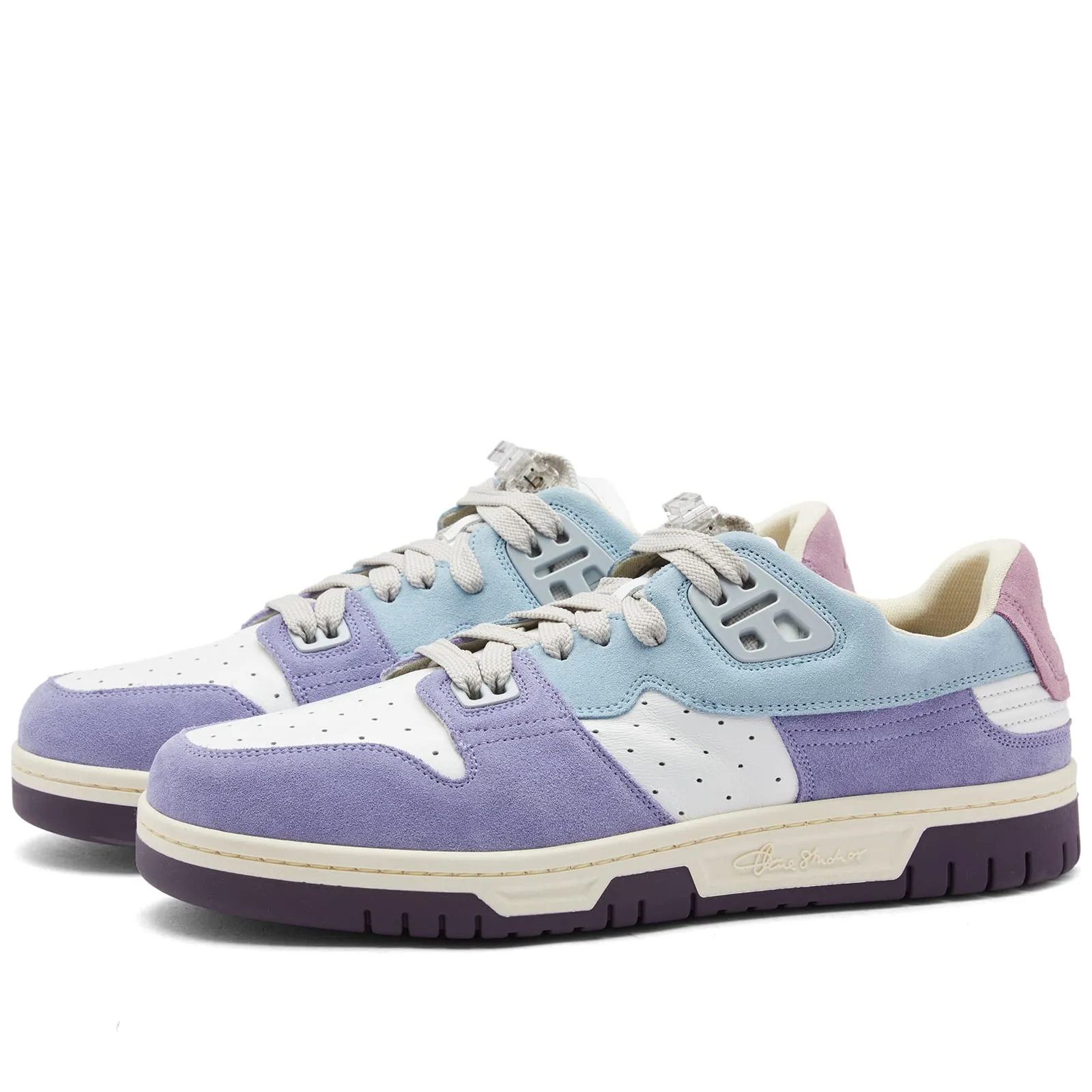 Acne Studios 08STHLM Low Preppy Face SneakerBlue & White