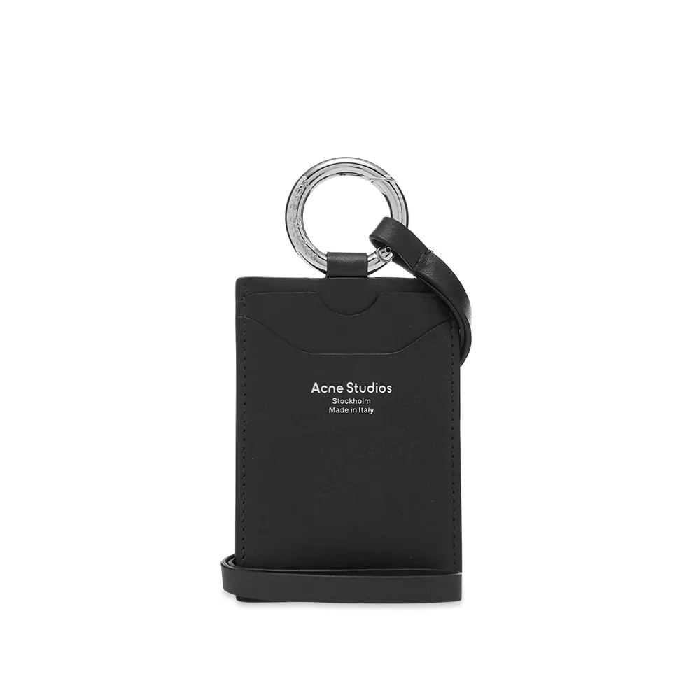 Acne Studios Aelin Lanyard Card HolderBlack