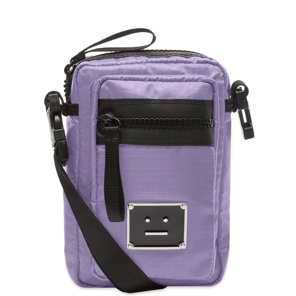 Acne Studios Arvel Plaque Face Cross-Body BagLilac Purple