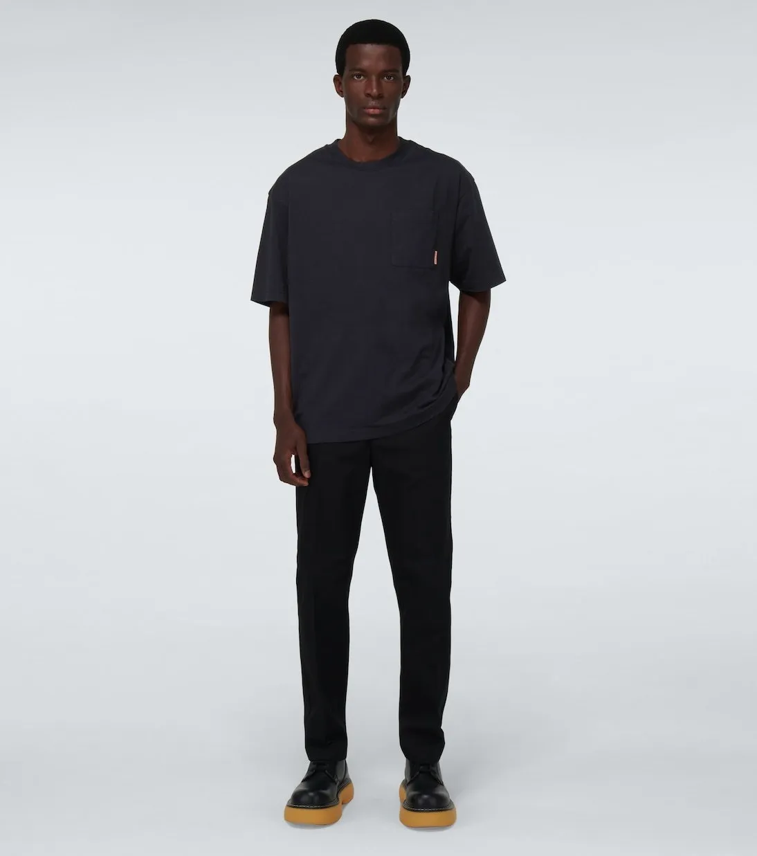 Acne Studios  |Crew Neck Street Style Plain Cotton Short Sleeves Logo