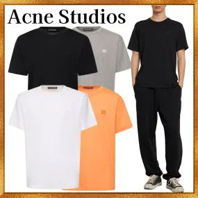 Acne Studios  |Crew Neck Unisex Street Style Plain Cotton Logo Designers