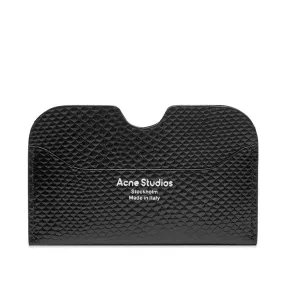 Acne Studios Elmas K Textured Card HolderBlack