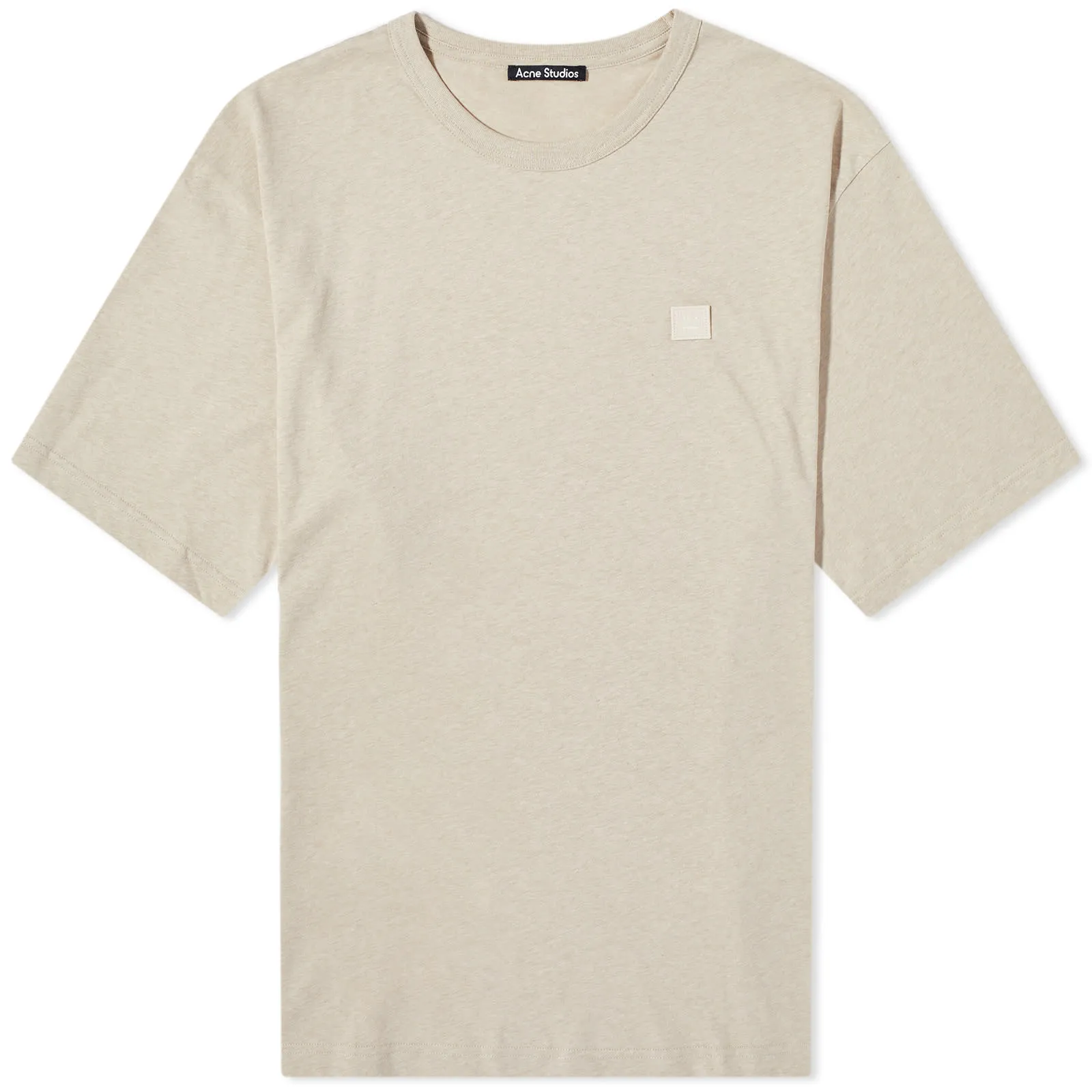 Acne Studios Exford Face T-ShirtOatmeal Melange