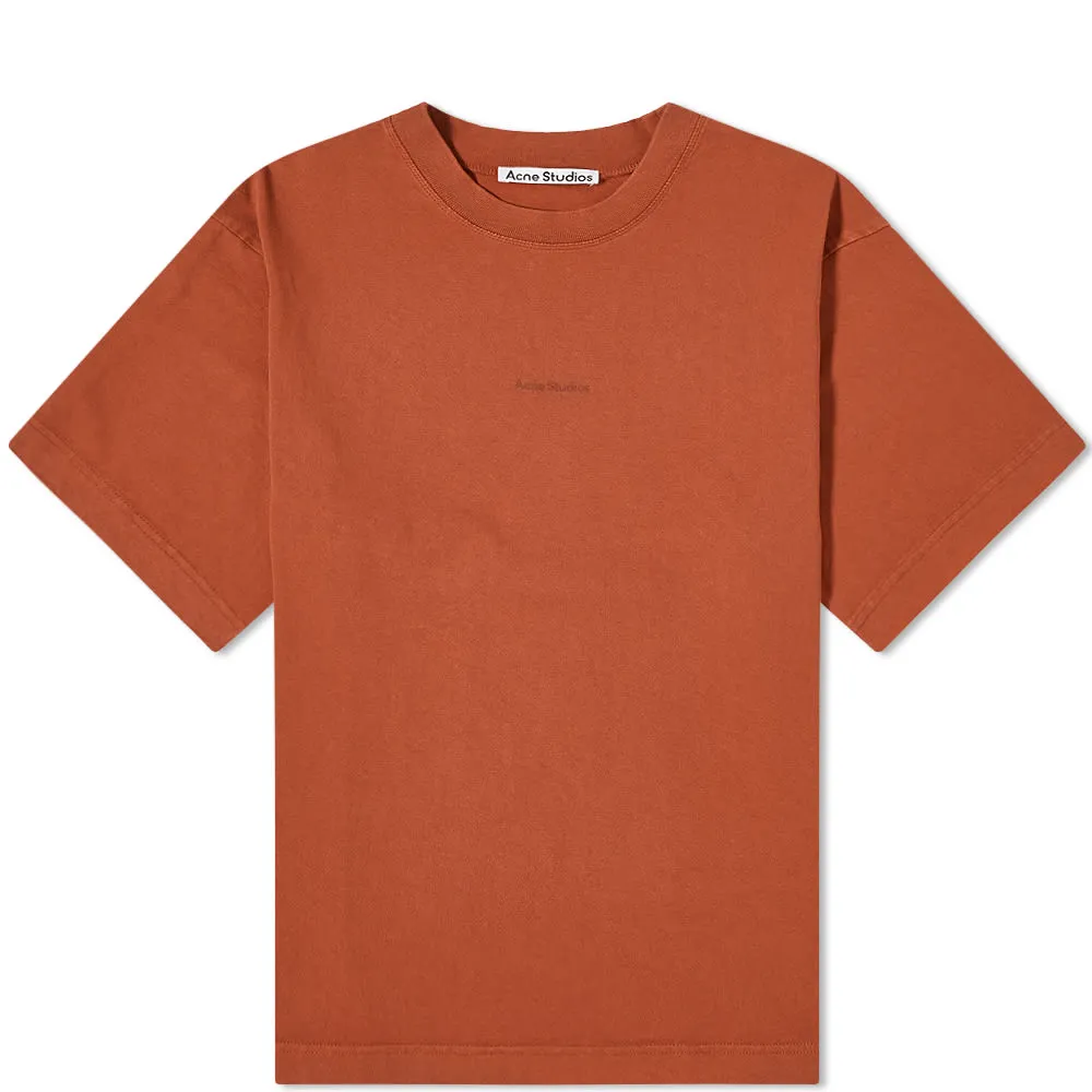 Acne Studios Extorr Stamp Logo TeeCopper