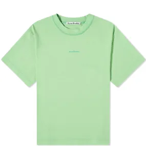 Acne Studios Extorr Stamp Logo TeeMint Green