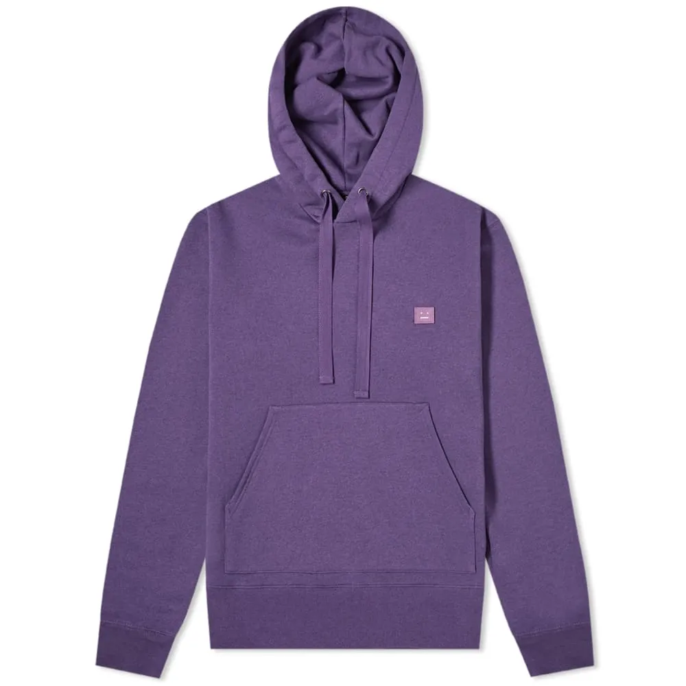 Acne Studios Ferris Melange Face HoodieElectric Purple