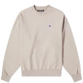 Acne Studios Fiah Fade Face Crew SweatDusty Beige