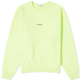 Acne Studios Fierre Stamp SweatFluo Green