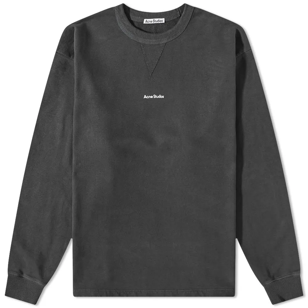 Acne Studios Fin Stamp Crew SweatBlack