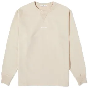 Acne Studios Fin Stamp Crew SweatChampagne Beige