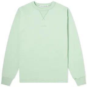 Acne Studios Fin Stamp Crew SweatMint Green