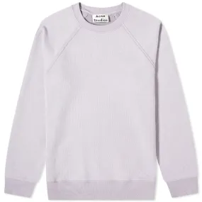 Acne Studios Finick Reverse Label Crew SweatLilac Purple