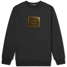 Acne Studios Forba Metallic Face Crew SweatBlack