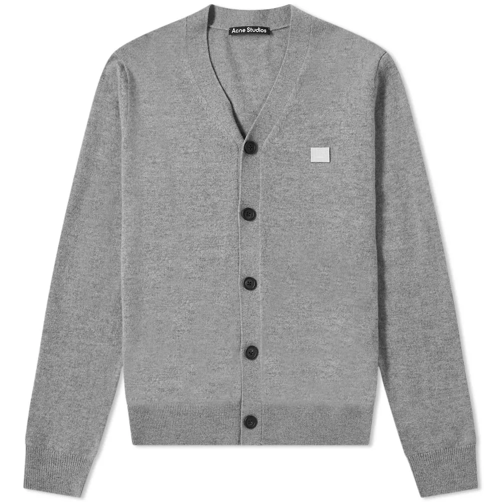 Acne Studios Keve Face CardiganGrey Melange