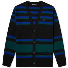 Acne Studios Kimano Block Stripe CardiganBlack & Blue