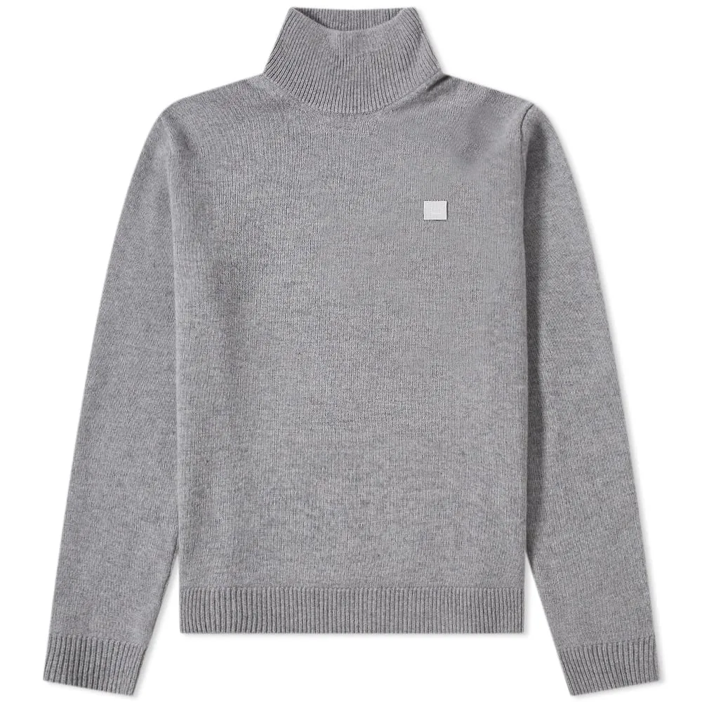 Acne Studios Kurtle Face KnitGrey Melange