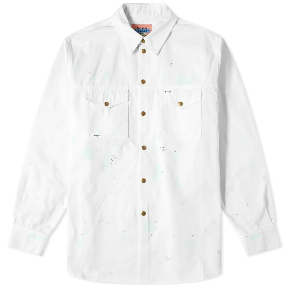 Acne Studios Painter OvershirtWhite Multicolour