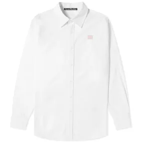 Acne Studios Saco Oxford Face ShirtWhite