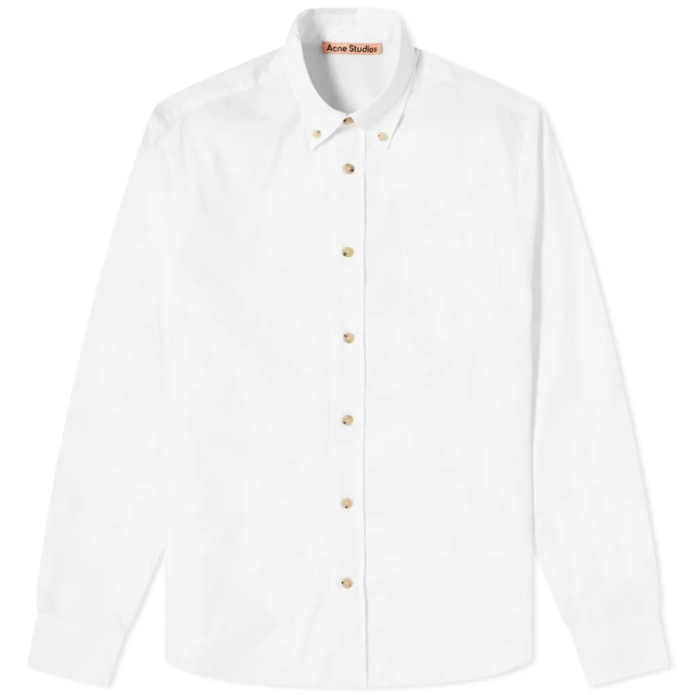 Acne Studios Sarkis Soft Poplin ShirtOptic White