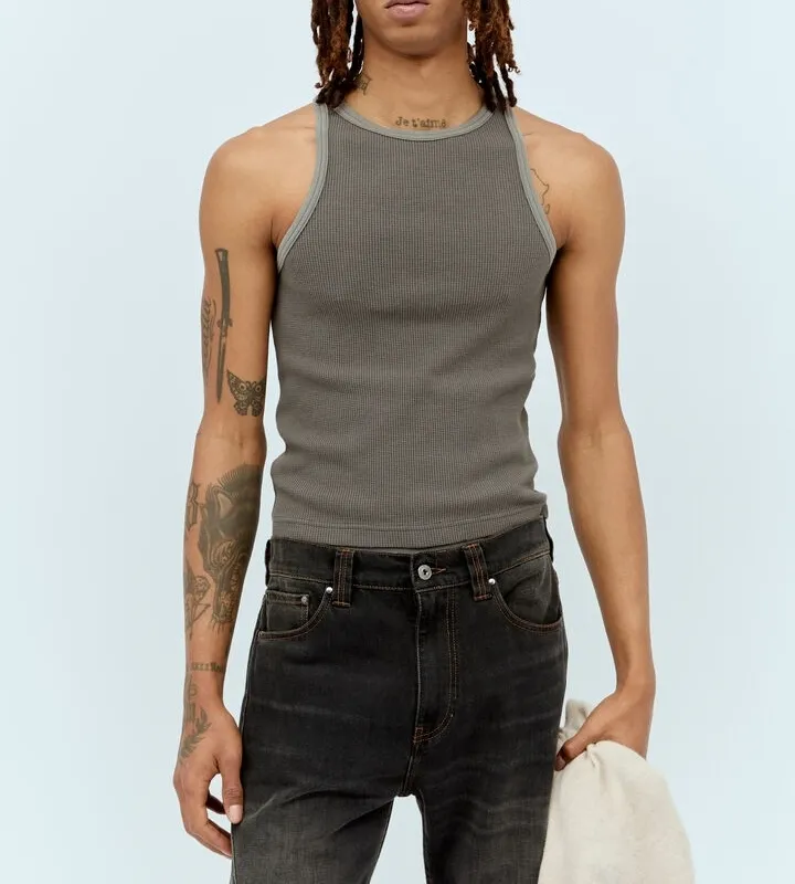 Acne Studios  |Street Style Plain Cotton Logo Designers Tanks