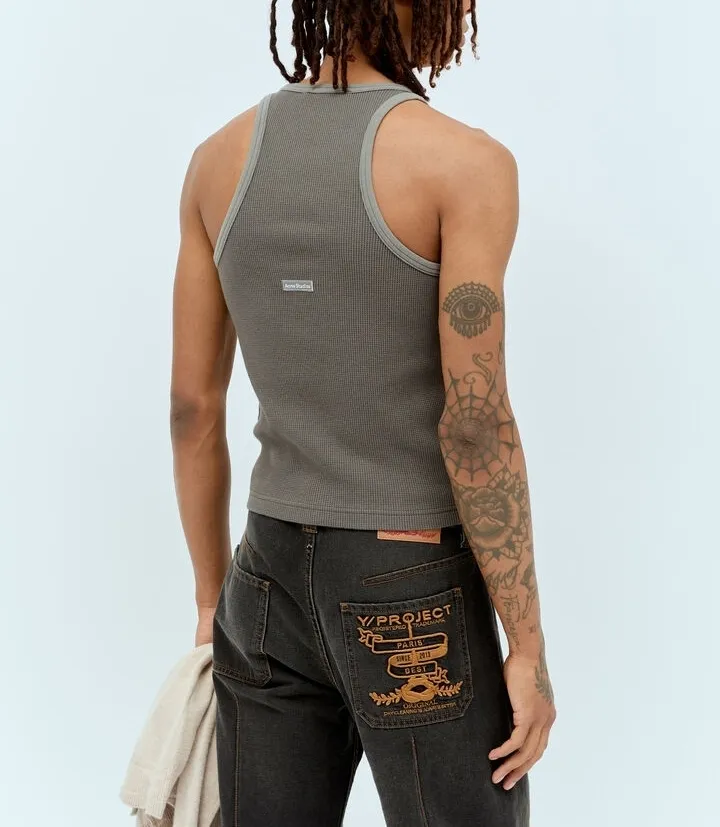 Acne Studios  |Street Style Plain Cotton Logo Designers Tanks