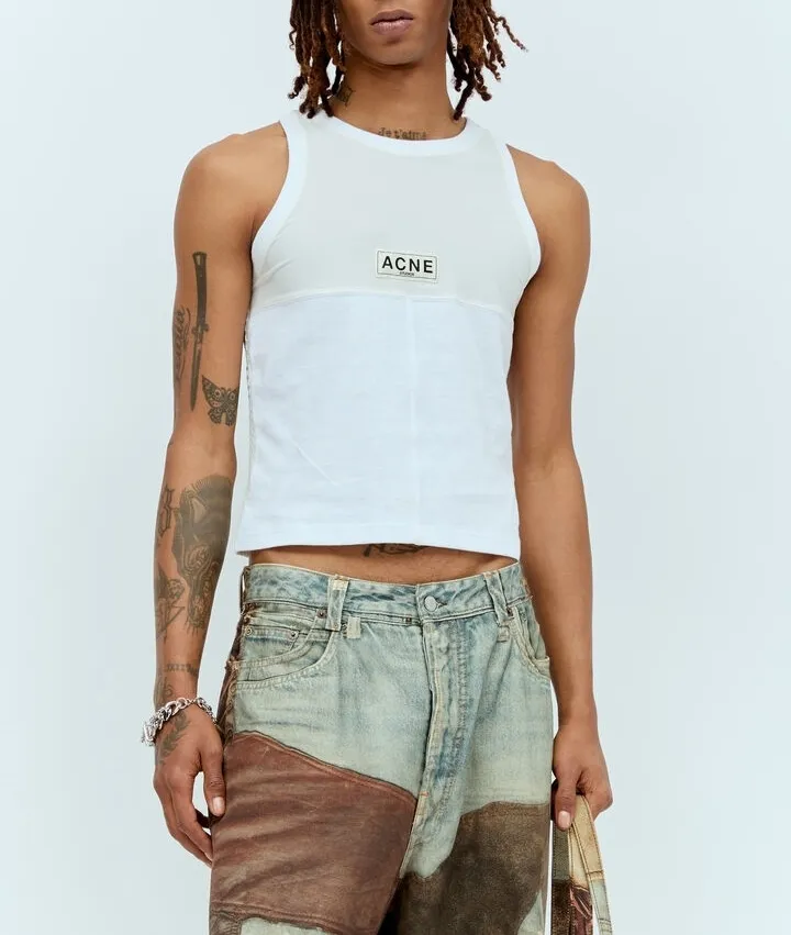 Acne Studios  |Street Style Plain Logo Designers Tanks